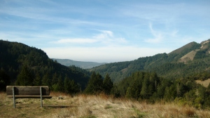 Hiking in Sugarloaf Ridge State Park with views of the town of Kenwood outside the city of Santa Rosa